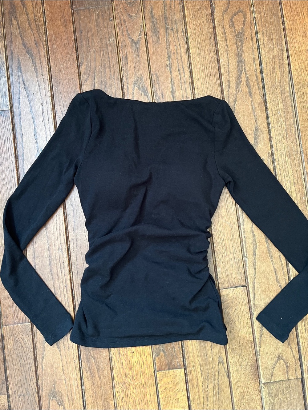OGL Black Open Back Long Sleeve Eco-Mousse Bra Top Size XS New With Tags NWT